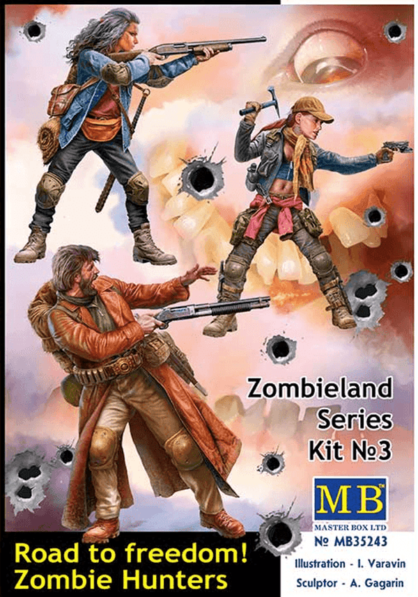 Master Box 1/35 Zombieland Kit 3 - Road to Freedom Zombie Hunters