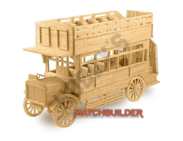 Matchbuilder Bus Matchstick Model