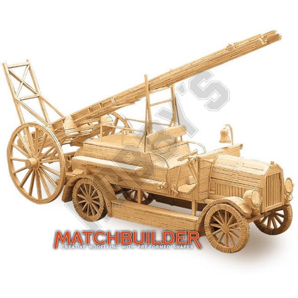 Matchbuilder Fire Engine Matchstick Model