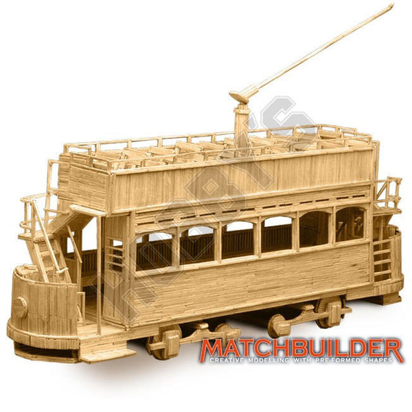Matchbuilder Tram Kit Matchstick Model