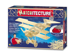 Matchitecture Fokker DR1 Matchstick Model