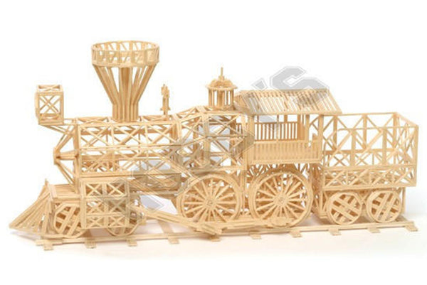 Matchitecture Gold Rush Train Matchstick Model