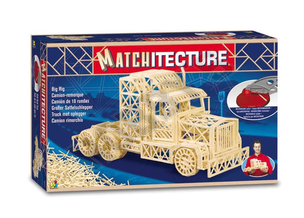 Matchitecture Trailer Truck Matchstick Model
