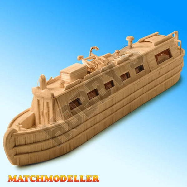 Matchmaker Canal Narrow Boat Matchstick Model