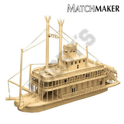 Matchmaker Riverboat Matchstick Model