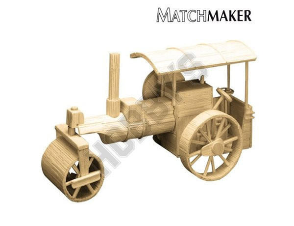 Matchmaker Steam Roller Matchstick Model