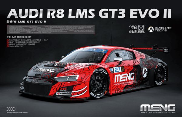 Meng Models 1/24 Audi R8 LMS GT3 EVO II