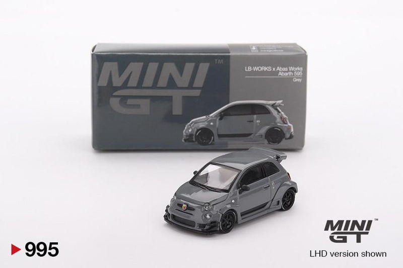 Mini GT 1/64 Abarth 595 LB-WORKS x Abas Works Grey