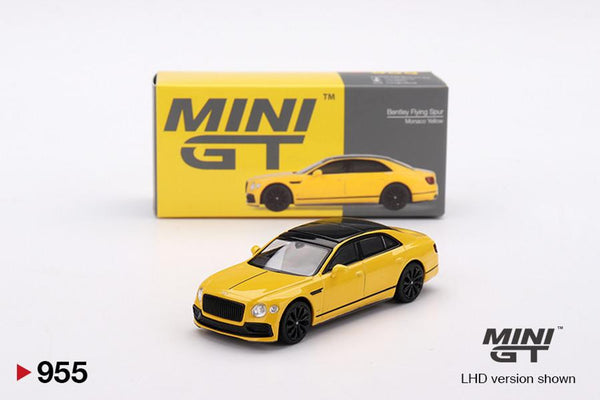 Mini GT 1/64 Bentley Flying Spur Monaco Yellow (RHD)