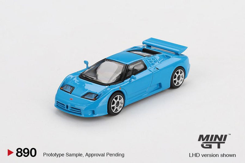 Mini GT 1/64 Bugatti EB110 Super Sport Blu Bugatti (LHD)