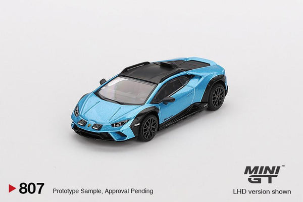 Mini GT 1/64 Lamborghini Huracan Sterrato Blu Aegir (RHD)