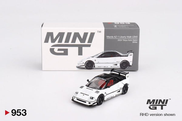 Mini GT 1/64 Mazda AZ-1 Liberty Walk LB40 White 2024 Tokyo Auto Salon
