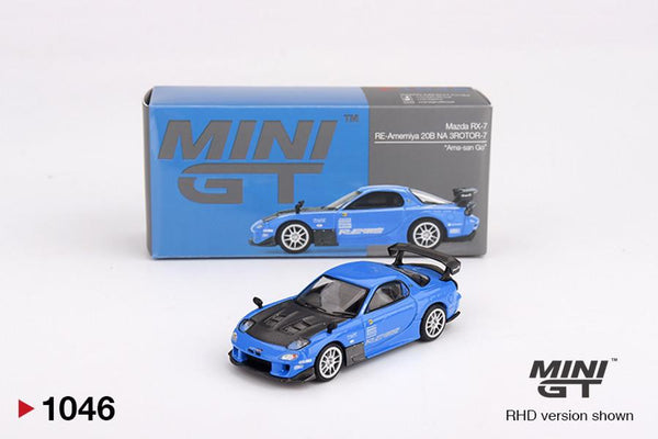 Mini GT 1/64 Mazda RX-7 RE-Amemiya 20B NA 3ROTOR-7 Ama-San Go