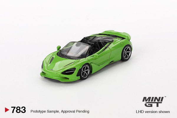 Mini GT 1/64 Mclaren 750S Spider Mantis Green (RHD)