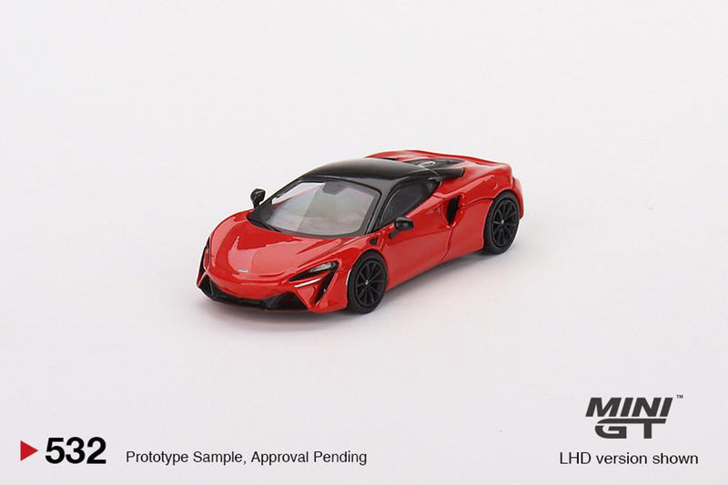 Mini GT 1/64 Mclaren Artura Vermillion Red 2023 (RHD)