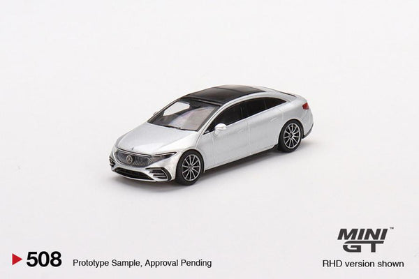 Mini GT 1/64 Mercedes-Benz EQS 580 4MATIC Silver Metallic