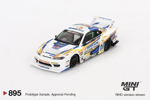Mini GT 1/64 Nissan LB-Super Silhouette S15 Silvia No.555 2023 Formula Drift Japan