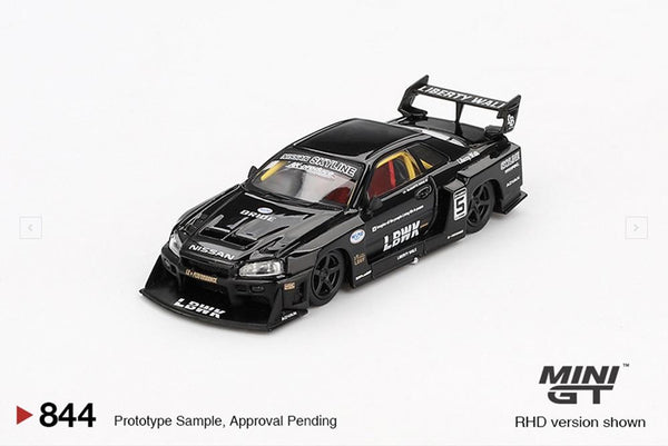 Mini GT 1/64 Nissan Skyline LB-ER34 Super Silhoutte Black