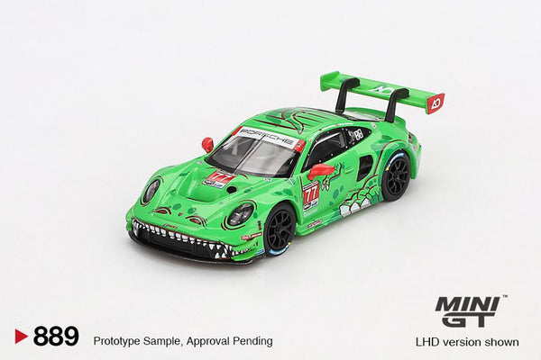 Mini GT 1/64 Porsche 911 GT3 R #77 AO Racing 2024 IMSA Daytona 24 Hrs GTD Pro 2nd Place