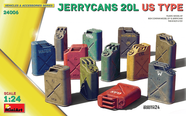 MiniArt 1/24 Jerrycans 20L US Type