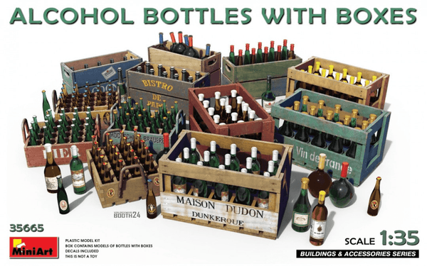 MiniArt 1/35 Alcohol Bottles with Boxes