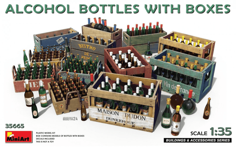 MiniArt 1/35 Alcohol Bottles with Boxes