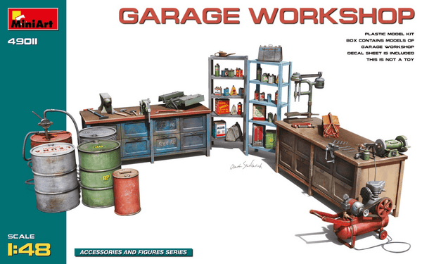 MiniArt 1/48 Garage Workshop