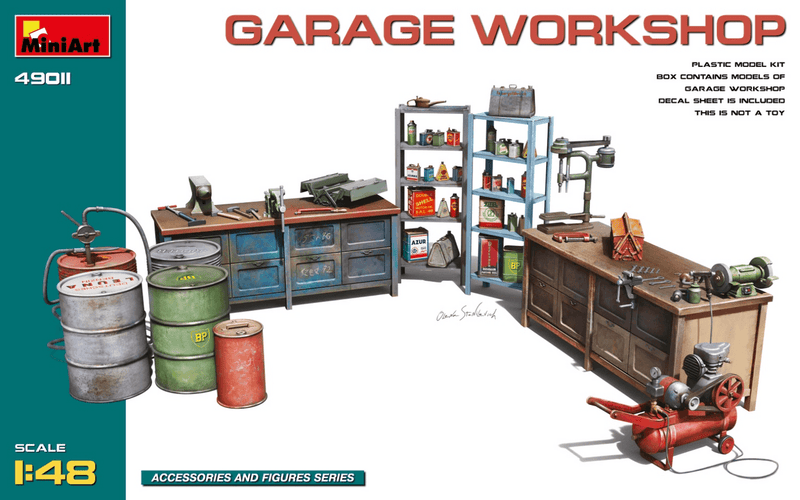 MiniArt 1/48 Garage Workshop
