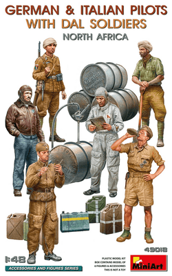 MiniArt 1/48 German and Italian Pilots with DAL Soldiers