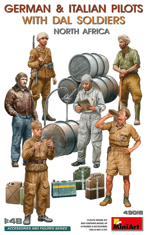 MiniArt 1/48 German and Italian Pilots with DAL Soldiers