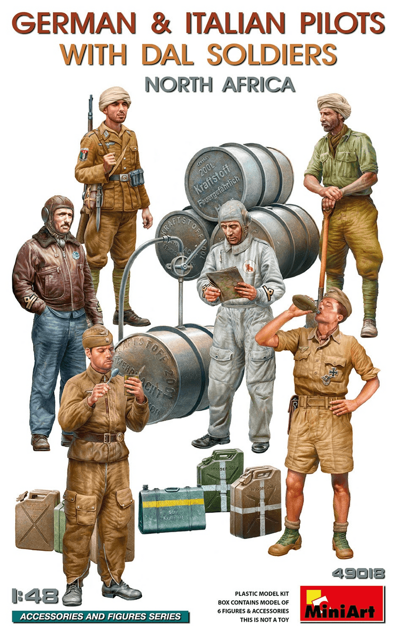 MiniArt 1/48 German and Italian Pilots with DAL Soldiers