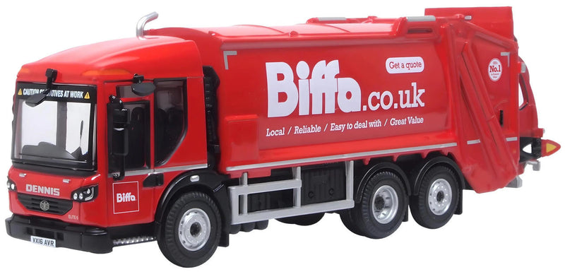Oxford Diecast 1/76 Dennis Eagle Olympus Refuse Truck Biffa Diecast Model