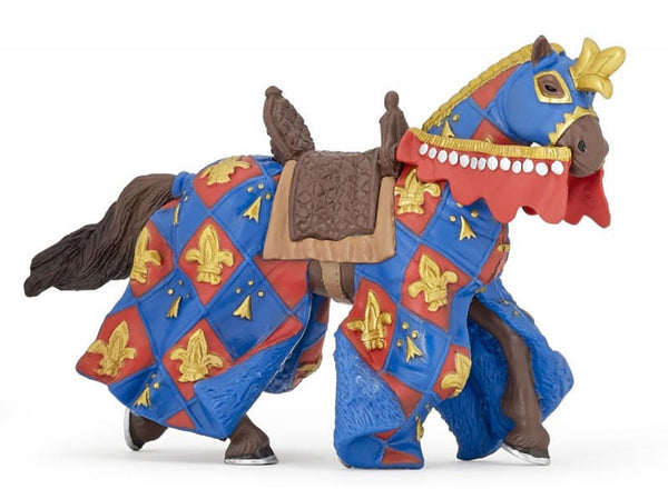 Papo Toys Blue Fleur de Lys Horse