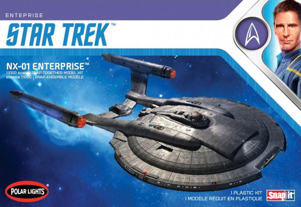 Polar Lights 1/1000 NX-01 Enterprise Snap Model Kit