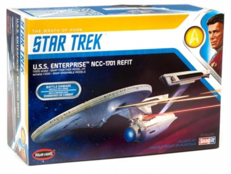 Polar Lights 1/1000 Star Trek USS Enterprise NCC-1701 Refit Snap Model Kit