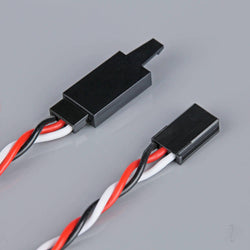 Radient Futaba Twisted HD Servo Extension Lead with Clip 500mm
