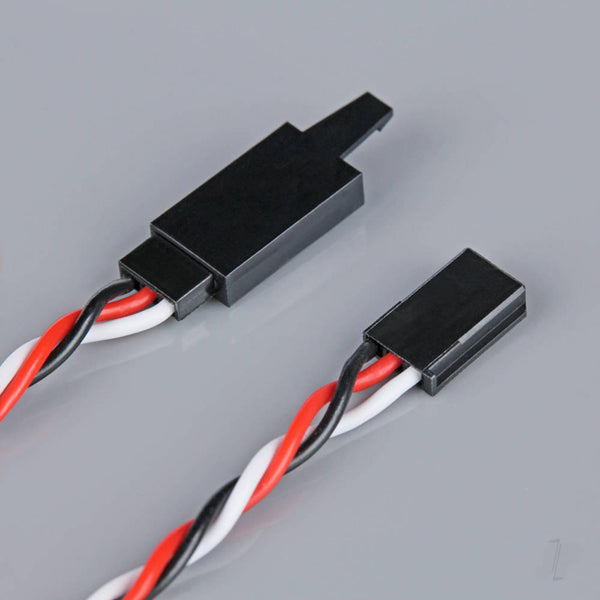 Radient Futaba Twisted HD Servo Extension Lead with Clip 500mm