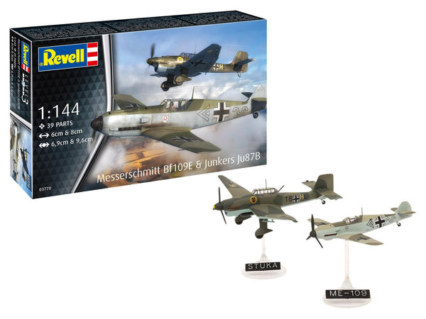 Revell 1/144 Messerschmitt Bf 109E & Junkers Ju 87B Stuka