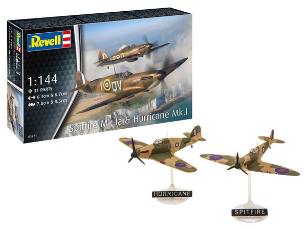 Revell 1/144 Supermarine Spitfire Mk.Ia & Hawker Hurricane Mk.I