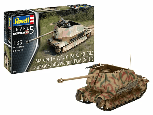 Revell 1/35 Marder I - 7.5cm Pa.K. 40 (Sf.) auf FCM 36(f)