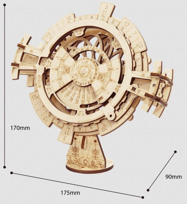 Rokr Perpetual Calendar 3D Wooden Kit