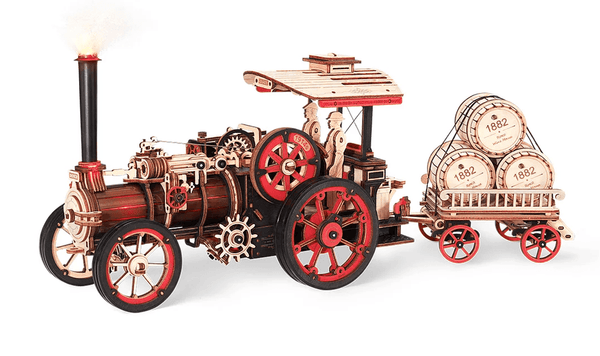 Rokr Steam Engine Mechanical 3D Wooden Kit