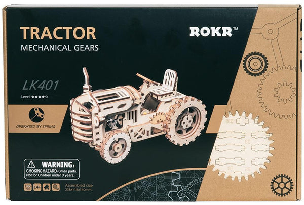 Rokr Tractor 3D Wooden Kit