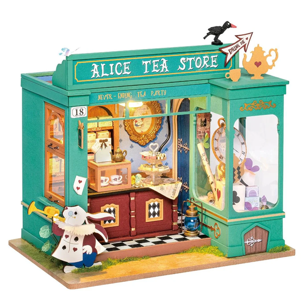 Rolife Alice's Tea Store Wooden Diorama Kit