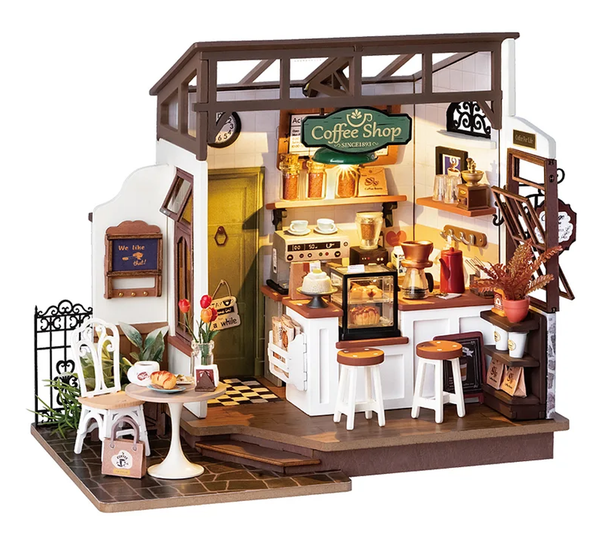 Rolife Cafe Wooden Diorama Kit