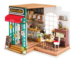 Rolife Simon's Coffee Shop Wooden Diorama Kit