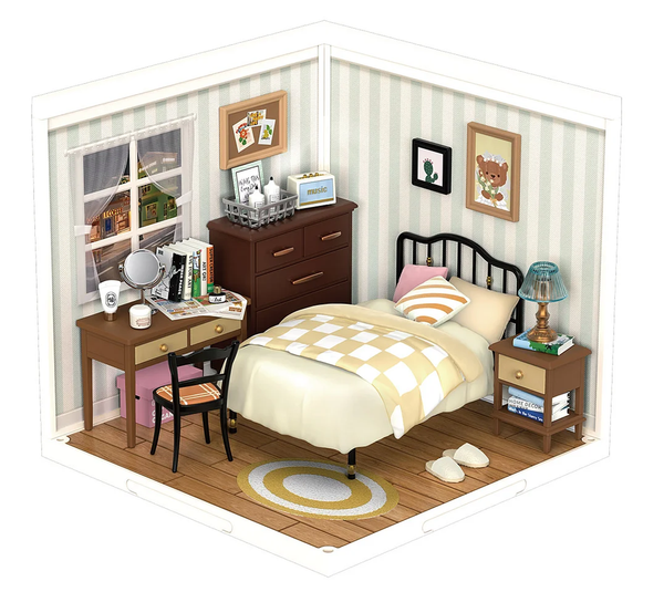 Rolife Sweet Dream Bedroom Plastic Diorama Kit