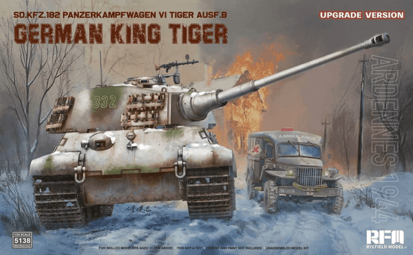Rye Field Models 1/35 Pz.Kpfw.VI Ausf.B King Tiger Ardennes 1944 Upgraded Kit