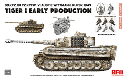 Rye Field Models 1/35 Pz.Kpfw.VI Ausf.E Tiger I Early Production Kursk 1943 Michael Wittmann Upgraded Kit