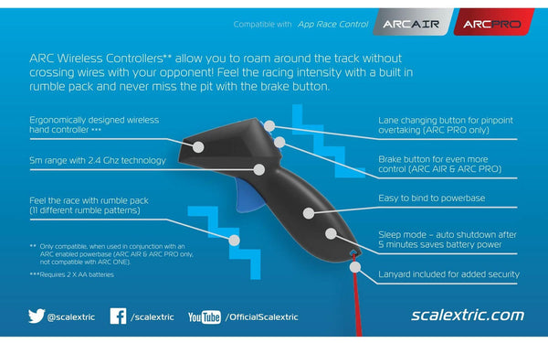 Scalextric ARC AIR/PRO Wireless Hand Controller